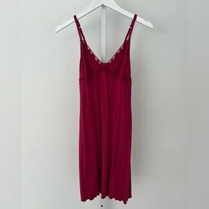 STEVE EMBELLISHED BURGUNDY PINK INTIMATE SLEEPWEAR SIZE X-SMALL